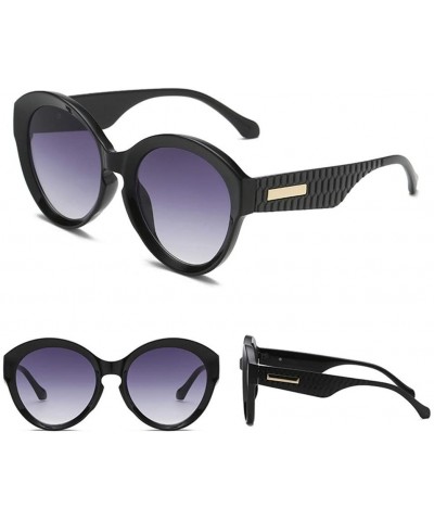 Round Vintage Sunglasses Polarized Windproof - G - CJ199OOT9IW $16.38