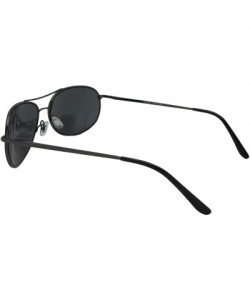 Aviator Slim Aviator Bifocal Sunglasses B113 - Pewter Frame Gray Lenses - CY18HOOZEOU $13.08