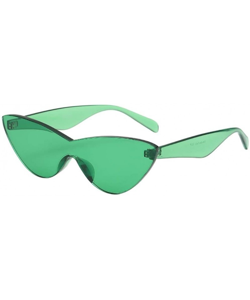 Cat Eye Sunglasses Fashion Vintage Translucent - E - CO18R2ILWX2 $8.92