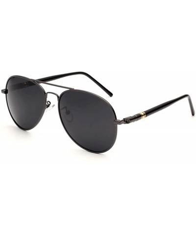 Aviator Fishing glasses polarized sunglasses outdoor riding - Black Color - CX12JH9741T $65.15