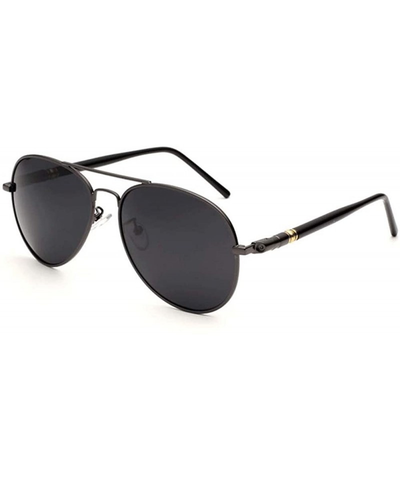 Aviator Fishing glasses polarized sunglasses outdoor riding - Black Color - CX12JH9741T $24.61