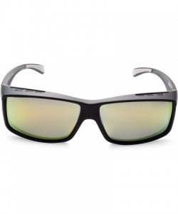 Oversized Sunglasses Over Glasses for Women and Men Polarized 100% UV Protection - Charcoal - CM12O8ILTPR $16.12