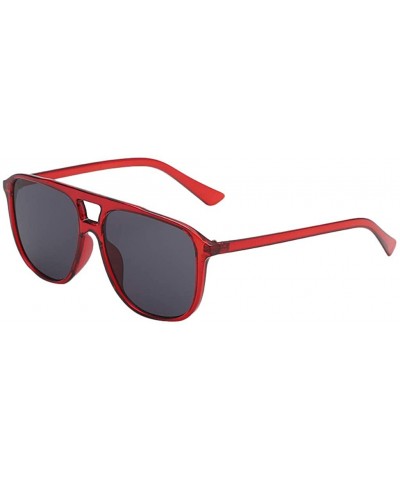 Wrap Classic Oversized Sunglasses for Women Fashion Man Women Sunglasses - F - CK18TM5MENM $20.62