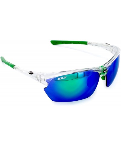 Oval Men and Women FRANCE2 Sunglasses - Crystal - C311PTPNXBB $90.27