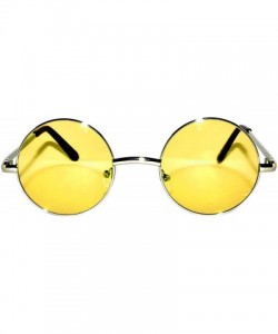Round 20 Pieces Wholesale Lot Small Round Circle Sunglasses Bulk Party Mix Assotrted - Silver_frame_yellow - C018C4GURM4 $43.89
