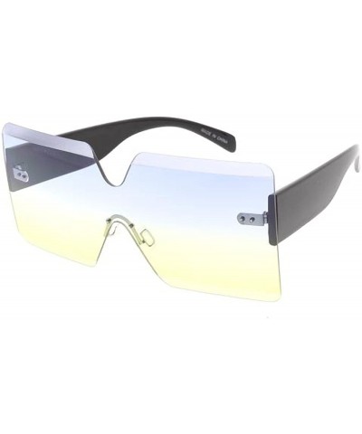 Shield High Octane Collection"EDC" Unisex Sunglasses - Yellow - C618GYZ07H5 $9.24