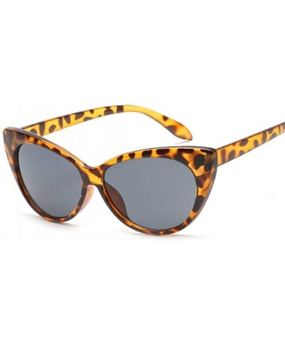 Cat Eye Cat Eye Sunglasses Women Retro Female Sun Glasses Female UV400 - White Gray - CQ198Y376CN $12.23