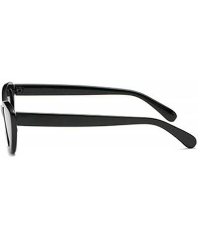 Sport Men and women Oval Sunglasses Fashion Simple Sunglasses Retro glasses - Black - C218LIQ062G $9.09
