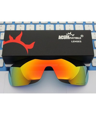 Sport Replacement Polarized Lenses Antix Sunglasses (Fire Red Mirror) - Fire Red Mirror - CP122YAAOXL $21.91