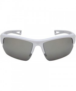 Sport Unisex Sport Wrap Semi-Rimles Sunglasses Color Mirrored Anti Reflective Lens with Storage Pouch - C618ZYE9OTK $10.82