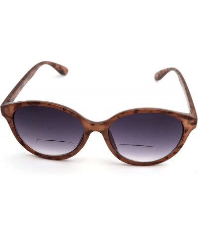 Aviator Vintage Women CatEye Round Reading Sun Readers Oversized - Z3 Shiny Brown Tortoise / Bifocal - CN18EGUUY6R $20.23