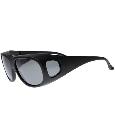 Wrap New Polarized Anti Glare Lens Large Over-Prescription Wrap Sunglasses with Side Lens - C4116O2MI2D $15.48
