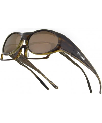 Sport Eyewear Binya/Nagari Sunglasses (Brown Feather - Polarvue Amber) - C6117Y3QDF9 $107.51