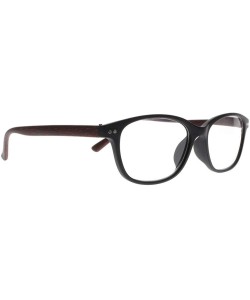 Oval Multi-Color men women Spring Hinges Wooden Frame Reading Glasses +1.00 ~ +4.00 - Red - CV18HCYMXDN $8.21