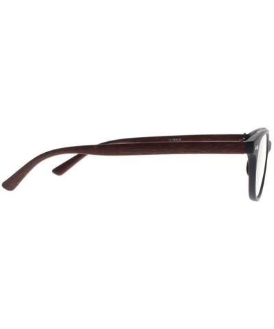 Oval Multi-Color men women Spring Hinges Wooden Frame Reading Glasses +1.00 ~ +4.00 - Red - CV18HCYMXDN $8.21