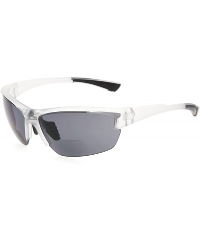 Rectangular TR90 Frame Bifocal Sports Sunglasses Baseball Running Fishing Driving Golf Softball Hiking Sunshine Readers - CL1...