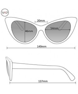 Round Womens Cat Eye Mirrored Reflective Lenses Oversized Cateyes Sunglasses - Black Frame-gold Rimmed / Black Lens - C4120Q2...