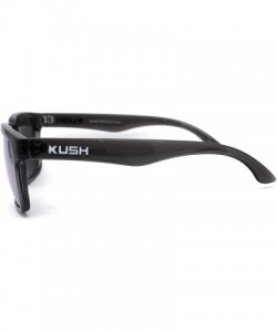 Rectangular Kush Mens Color Mirrored Sport Horn Rim Slate Frame Agent Sunglasses - Orange - C612N0DVOU5 $11.40
