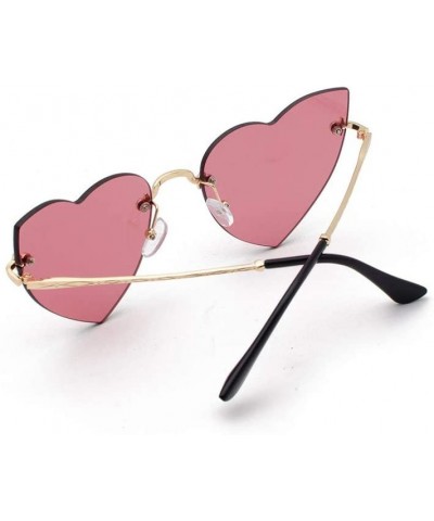 Rectangular Heart Shape Vintage Stylish Sunglasses for Women UV Pretection Sun Glasses Shades Glasses - Wine - CT18X7GW6DM $1...