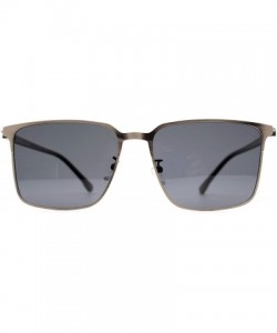 Square p517 Fashion Square Polarized- for Mens 100% UV PROTECTION - Silver-black - CL192T75WMR $28.51