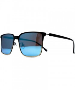 Square p517 Fashion Square Polarized- for Mens 100% UV PROTECTION - Silver-black - CL192T75WMR $28.51