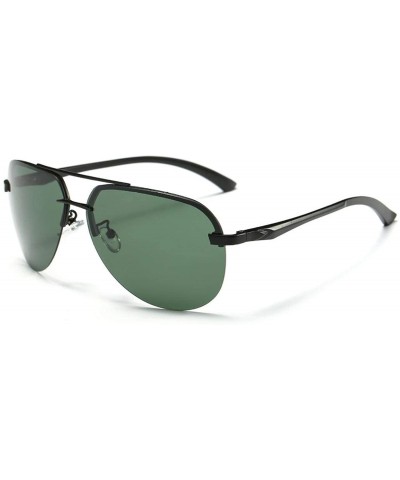 Square Men Polarized Sunglasses Metal Alloy Driving Glasses UV400 Protection Goggles Eyewear Pilot Style - C0199CM28ZC $62.07