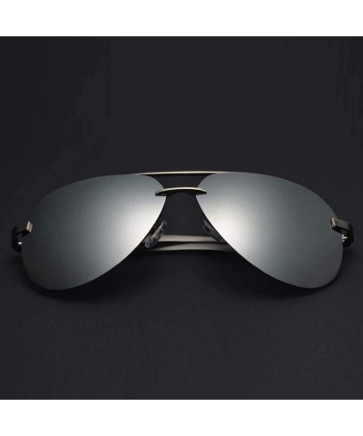 Square Men Polarized Sunglasses Metal Alloy Driving Glasses UV400 Protection Goggles Eyewear Pilot Style - C0199CM28ZC $34.92