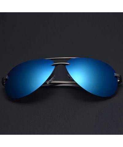 Square Men Polarized Sunglasses Metal Alloy Driving Glasses UV400 Protection Goggles Eyewear Pilot Style - C0199CM28ZC $34.92