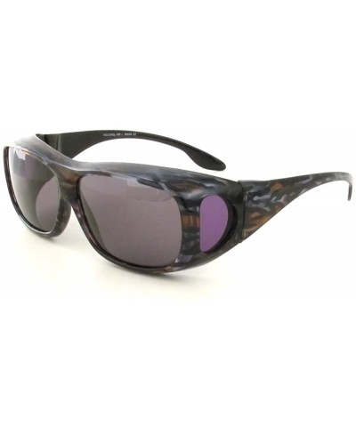 Oval 43199 Polarized Over Sunglasses - Solid Brown Cheetah - CU124LWU0D1 $16.06