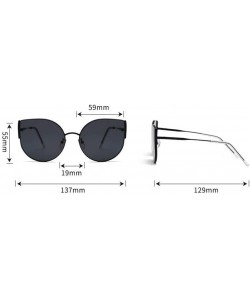 Sport Large Frame Ladies Sunglasses Personality Fashion Sun Visor Mirror Decorative Mirror - 1 - CB190QOML38 $29.19