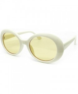 Oval SA122 Original Classic Dark Mod Round Pop Oval Lens Kurt Cobain Nirvana Bold Retro Vintage Sunglasses - CL184YX4LD0 $26.94