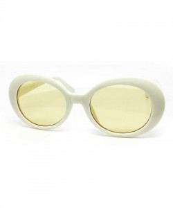 Oval SA122 Original Classic Dark Mod Round Pop Oval Lens Kurt Cobain Nirvana Bold Retro Vintage Sunglasses - CL184YX4LD0 $26.94