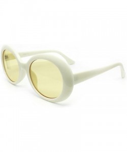 Oval SA122 Original Classic Dark Mod Round Pop Oval Lens Kurt Cobain Nirvana Bold Retro Vintage Sunglasses - CL184YX4LD0 $26.94