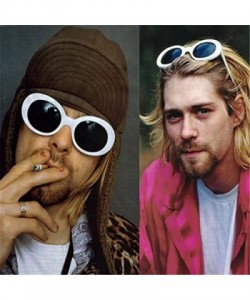 Oval SA122 Original Classic Dark Mod Round Pop Oval Lens Kurt Cobain Nirvana Bold Retro Vintage Sunglasses - CL184YX4LD0 $26.94