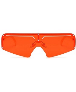 Goggle Oversized goggles sunglasses transparent windproof - Red - CL18ATAXYNK $9.86