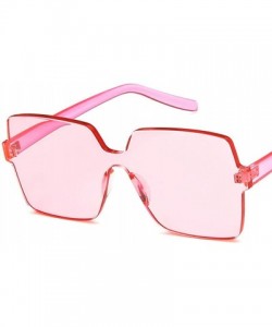 Square Women Sunglasses Fashion Yellow Drive Holiday Square Non-Polarized UV400 - Pink - CW18RLIZ5ZX $7.59