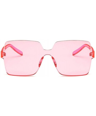 Square Women Sunglasses Fashion Yellow Drive Holiday Square Non-Polarized UV400 - Pink - CW18RLIZ5ZX $7.59