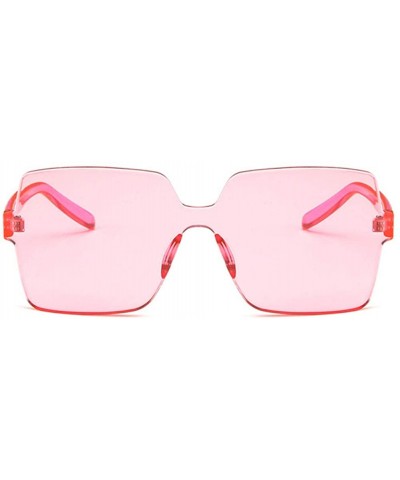 Square Women Sunglasses Fashion Yellow Drive Holiday Square Non-Polarized UV400 - Pink - CW18RLIZ5ZX $7.59