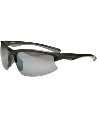 Wrap Polarized PTR75 Sunglasses Superlight Unbreakable for Running - Cycling - Fishing - Golf - Black & Grey - C911F1S088R $2...