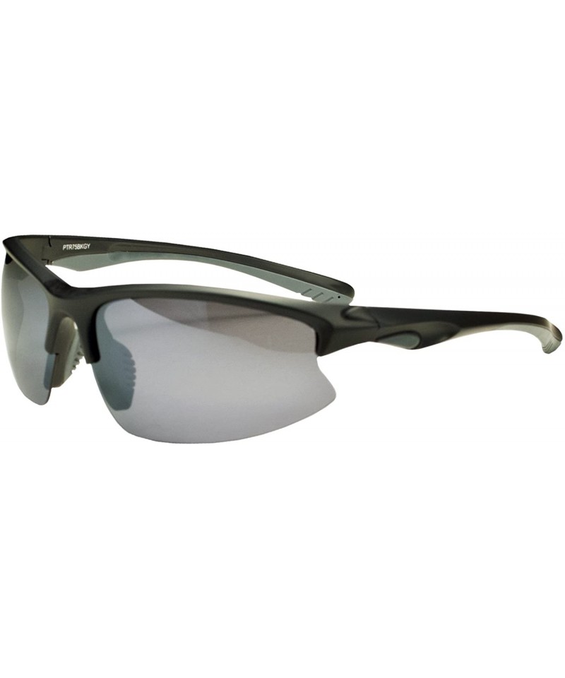 Wrap Polarized PTR75 Sunglasses Superlight Unbreakable for Running - Cycling - Fishing - Golf - Black & Grey - C911F1S088R $6...