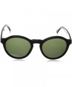 Round Visual Reprise Sunglasses - Gloss Black - CB11JK5T6VH $35.12