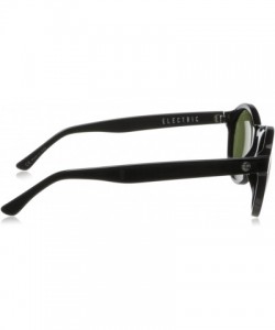 Round Visual Reprise Sunglasses - Gloss Black - CB11JK5T6VH $35.12