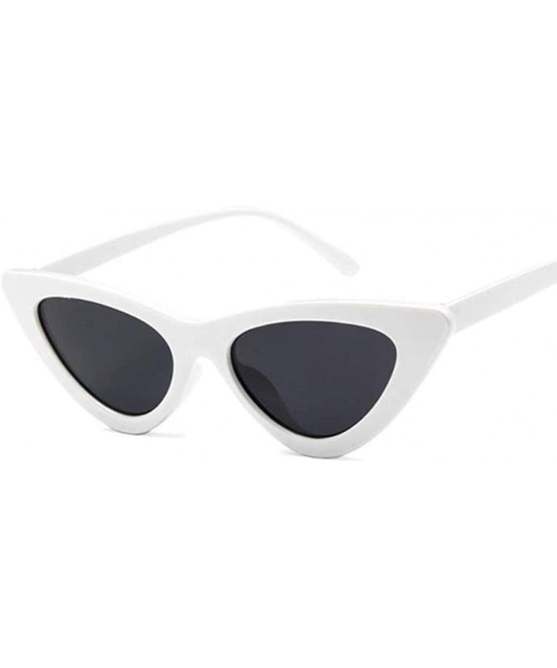 Goggle Retro Small Sunglasses-Polarized Shade Glasses With Classic Narrow Cat Eye Lens - M - CM1905YDKRI $28.24