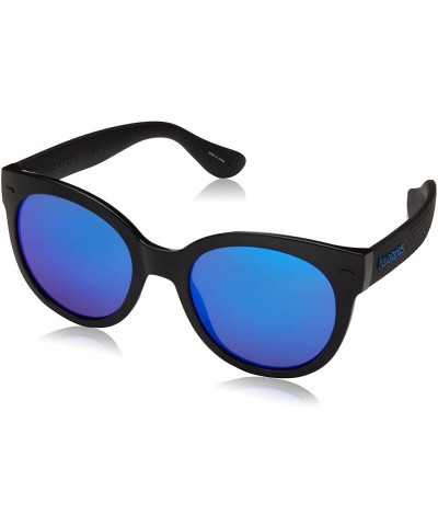 Round Women's Noronha Round Sunglasses - Black - 52 mm - CQ185TYR3ZR $36.19