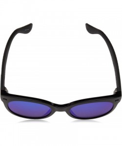 Round Women's Noronha Round Sunglasses - Black - 52 mm - CQ185TYR3ZR $19.49