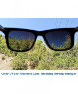 Wrap Polarized Wood Sunglasses Men - Wooden Bamboo Sunglasses for Women - Maple Wood- Pink Lens - CA18XDW9SLO $30.96