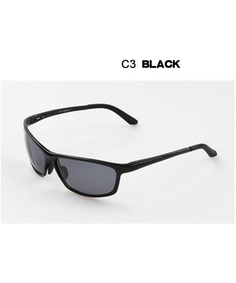 Aviator Aluminum Magnesium Men's Polarized Sunglasses Male Y1068 C1 Box - Y1068 C3 Box - CP18XE0XTED $24.41