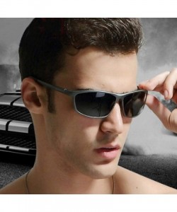 Aviator Aluminum Magnesium Men's Polarized Sunglasses Male Y1068 C1 Box - Y1068 C3 Box - CP18XE0XTED $24.41