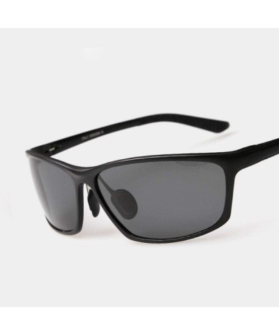 Aviator Aluminum Magnesium Men's Polarized Sunglasses Male Y1068 C1 Box - Y1068 C3 Box - CP18XE0XTED $24.41