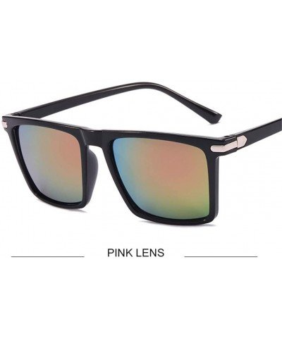 Oversized Fashion Men Cool Square Sunglasses Driving UV Protection Sun Glasses Women - C5 - CE194O3XCLR $51.20